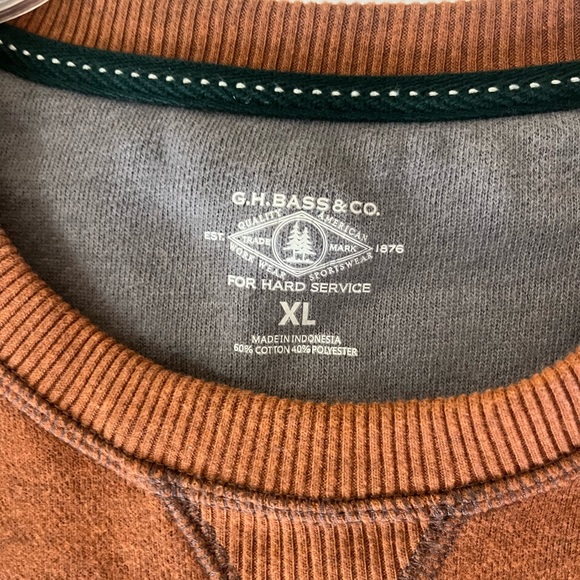 🎉HP🎉 G.H. Bass Co Sweater Mens XL Pullover Outdoors Casual Sweatshirt - Picture 3 of 5